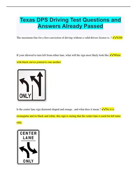 Texas dps driving test requirements